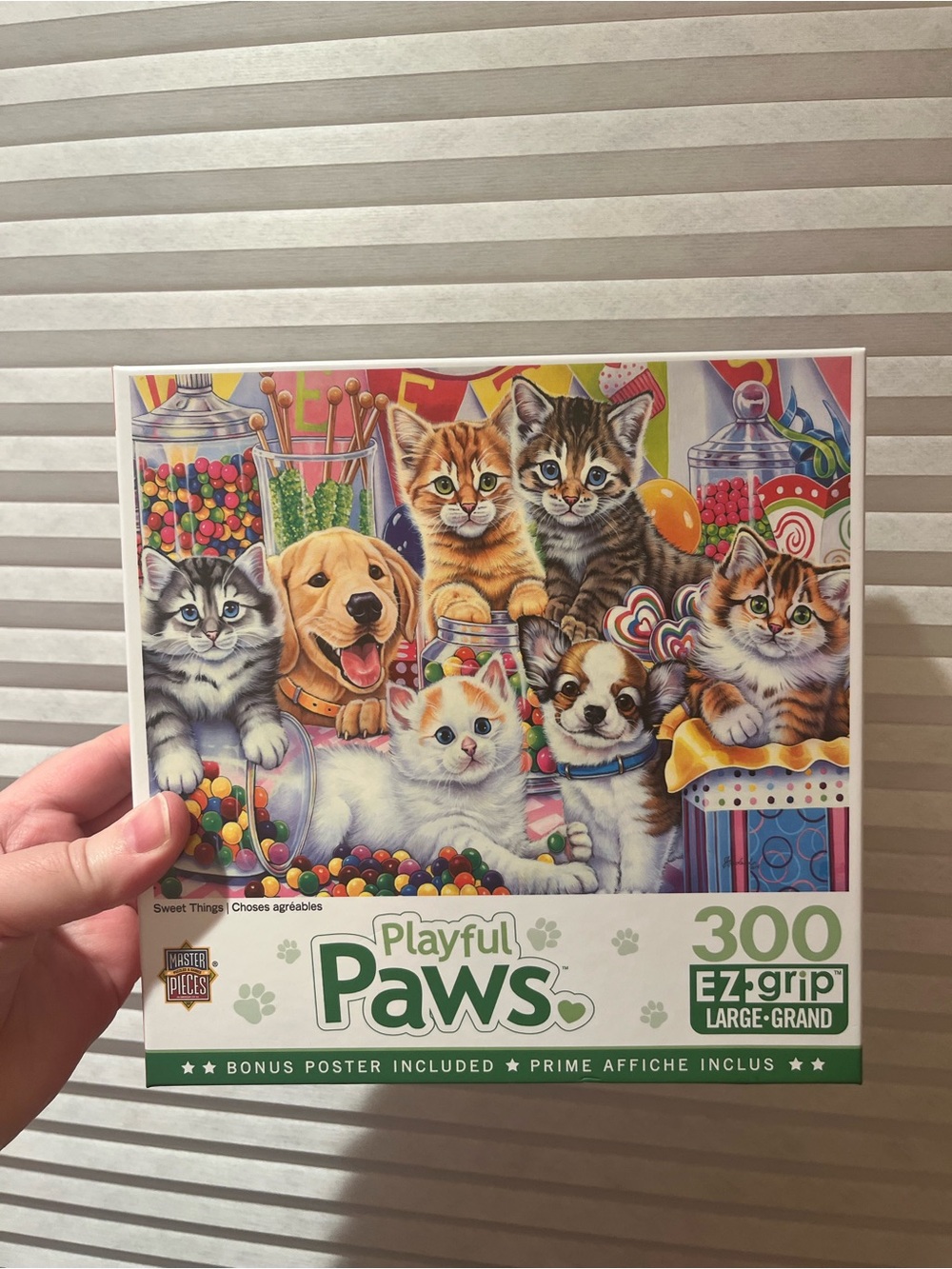 Playful Paws 300-Piece Puzzle - Colorful Kitten & Puppy Art